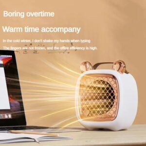 Cat Design Electric Room Heater: Portable Fan Heater for Home & Office